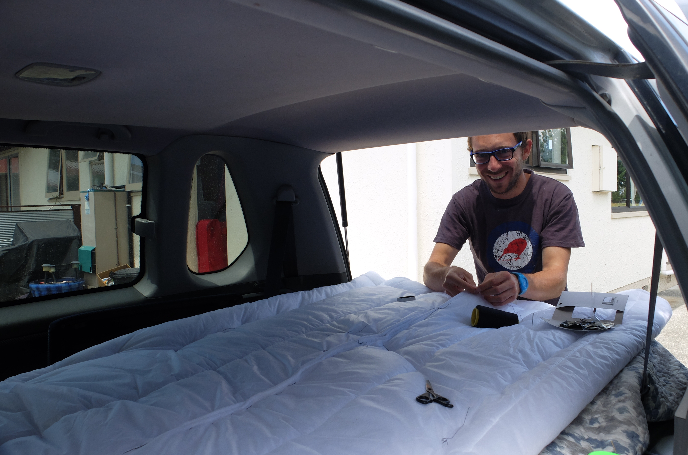 voiture matelas couture