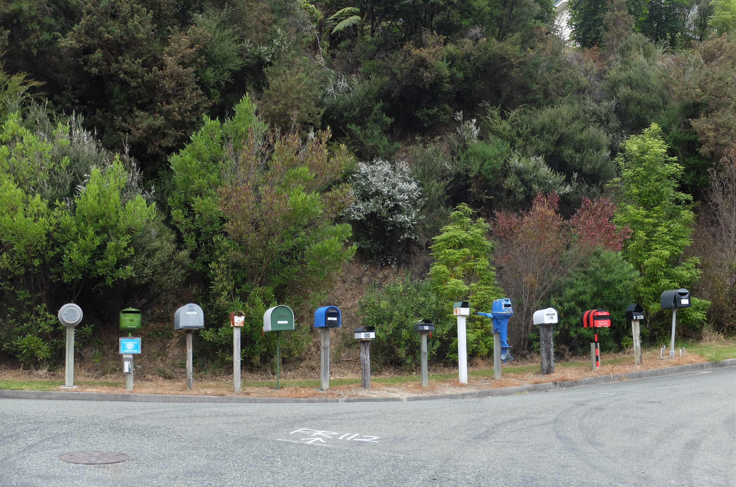 boites aux lettres à Okiwi Bay