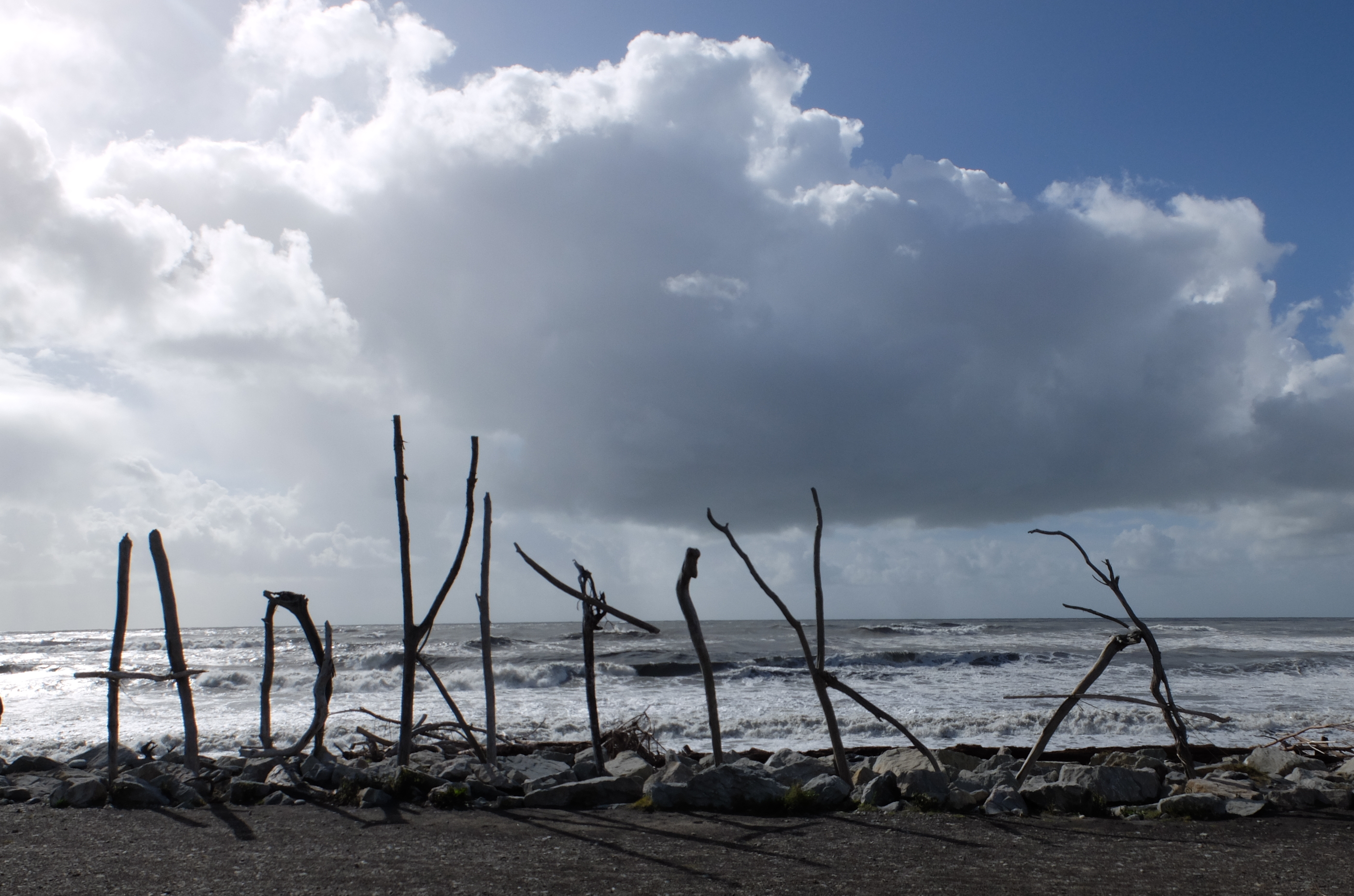 hokitika wood sign