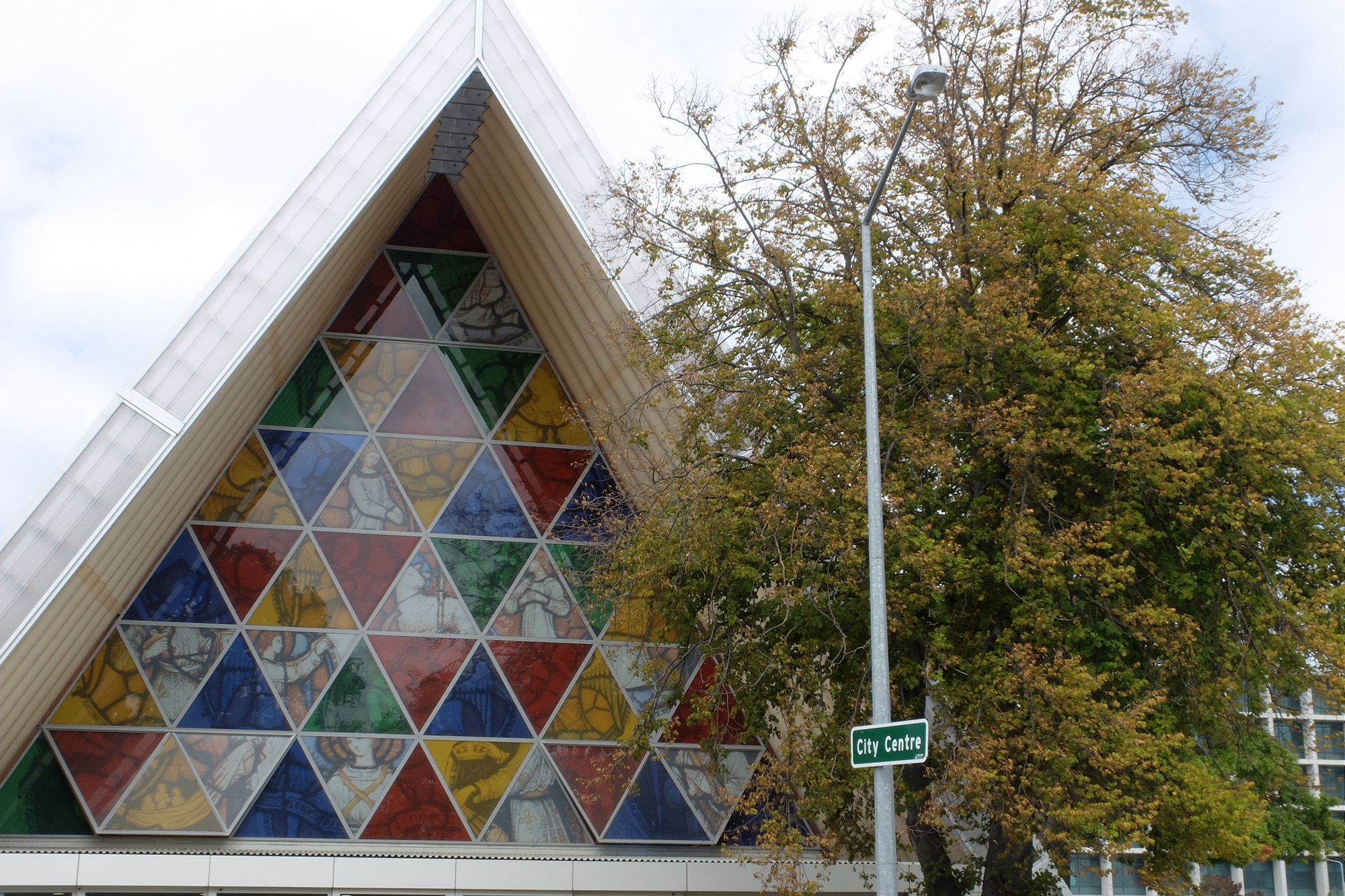 christchurch transitionnal cathedral façade