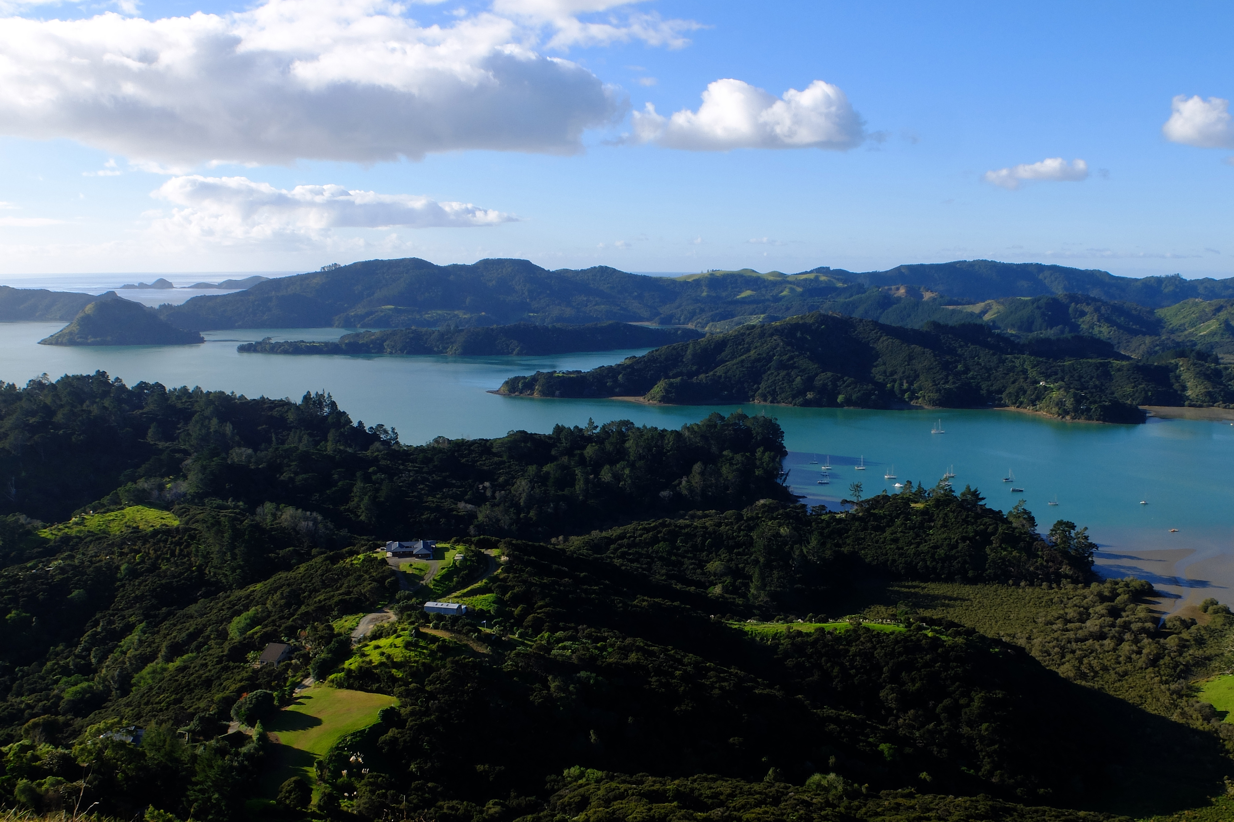 whangaroa baie océan vue