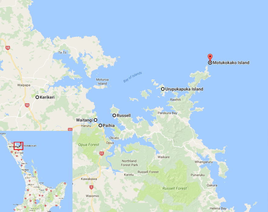 carte bay of islands