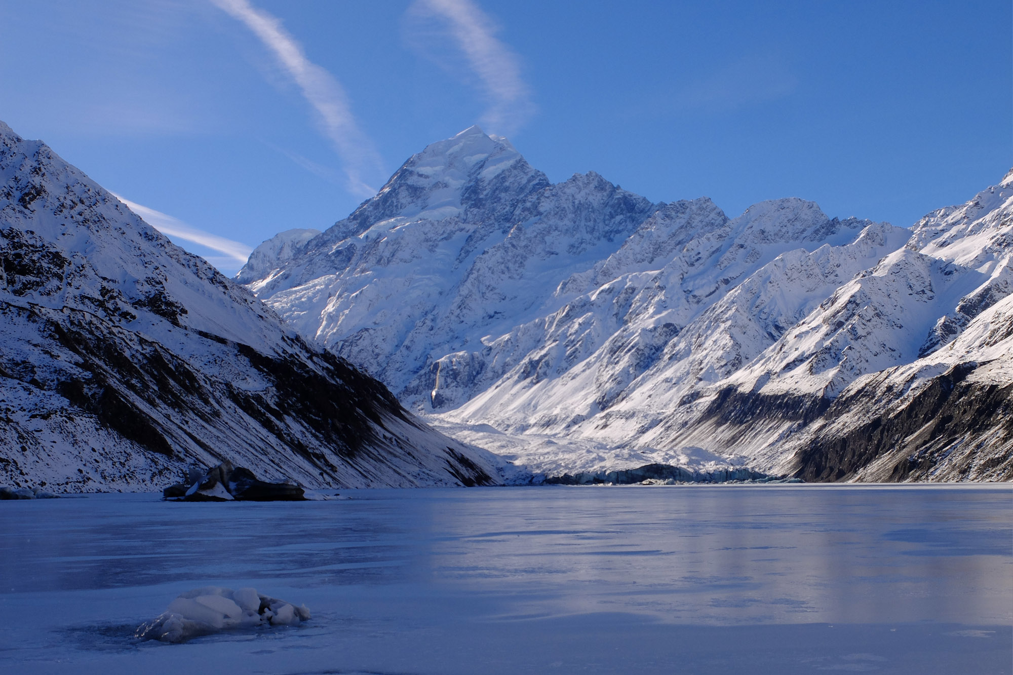 aoraki hooker glacier